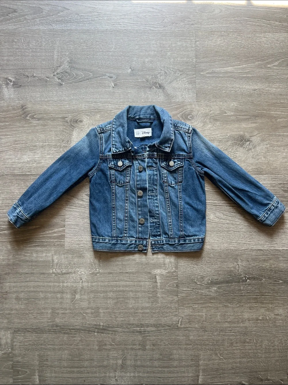 Baby Gap X Disney Mickey Mouse Dark Denim Jean Jacket Size 3